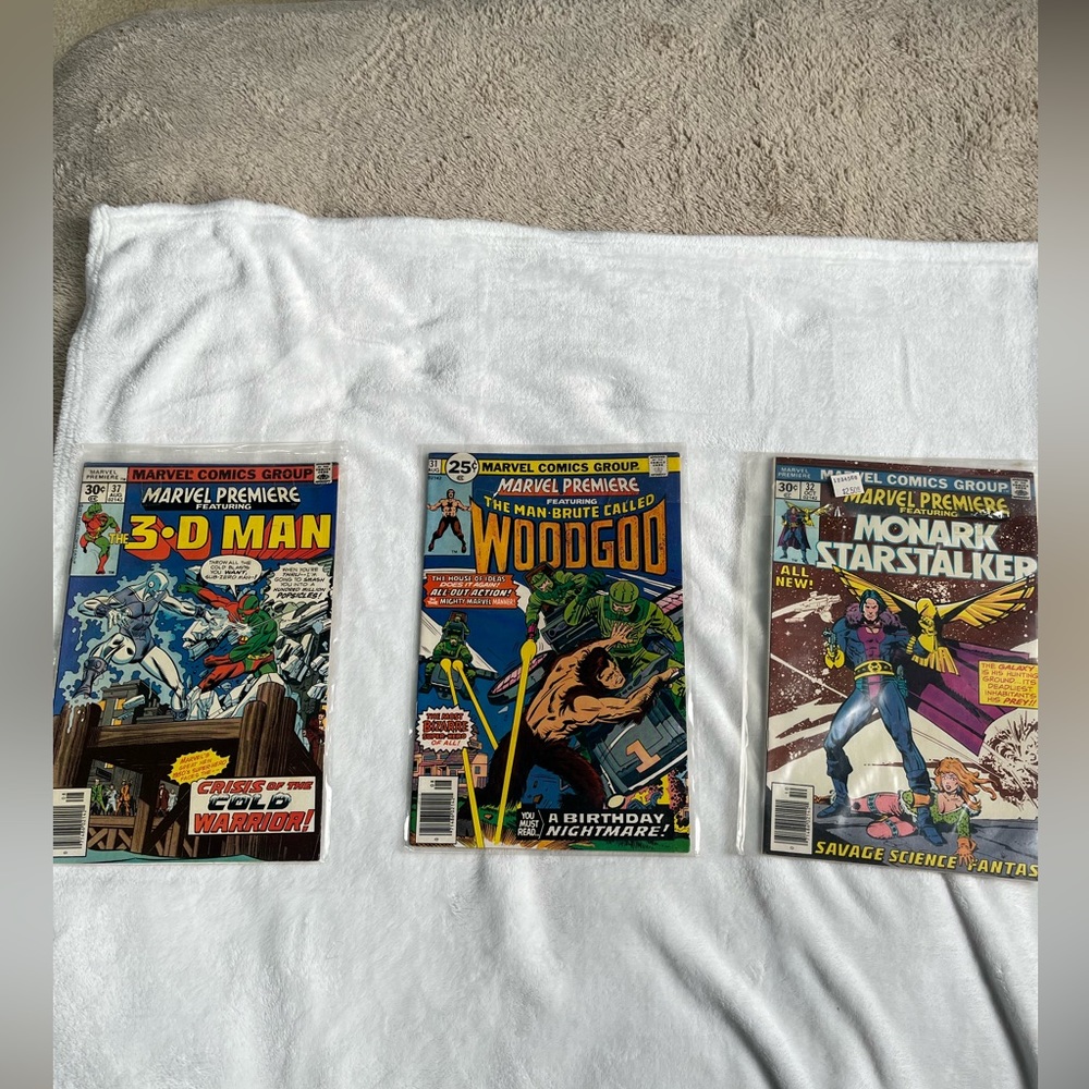 Comics in perfect condition.